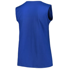 Royal Chicago Cubs Profile Women's Plus Size Tank Top