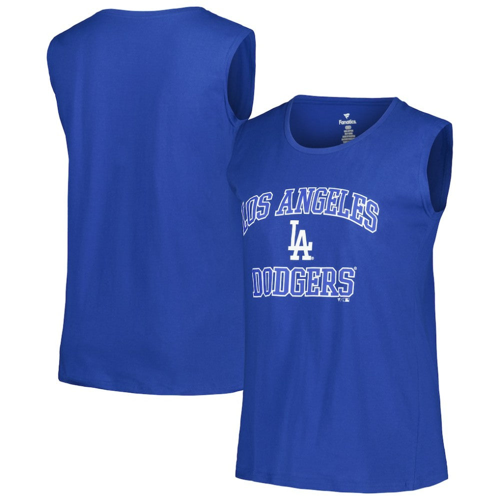 Royal Los Angeles Dodgers Profile Women's Plus Size Tank Top
