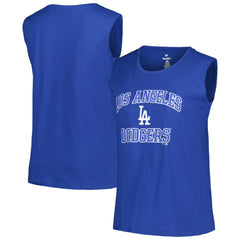 Royal Los Angeles Dodgers Profile Women's Plus Size Tank Top