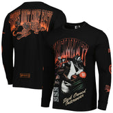 x BlaCkOWned Unisex Stripes Don't Come Easy Long Sleeve T-Shirt - Cincinnati Bengals T-shirts