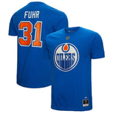 NHL Grant Fuhr Edmonton Oilers Mitchell & Ness Name & Number T-Shirt