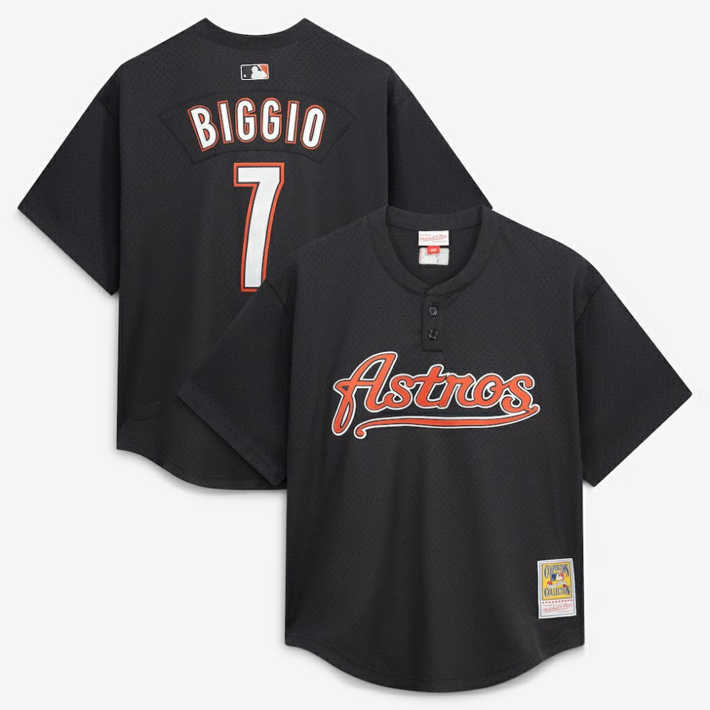 Black Craig Biggio Houston Astros Mitchell & Ness Authentic Batting Practice Jersey