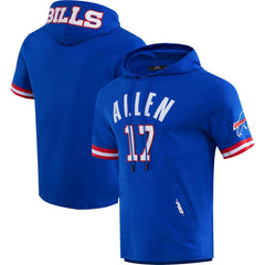 Josh Allen Pro Standard Player Name & Number Hoodie T-Shirt - Buffalo Bills Hoodies