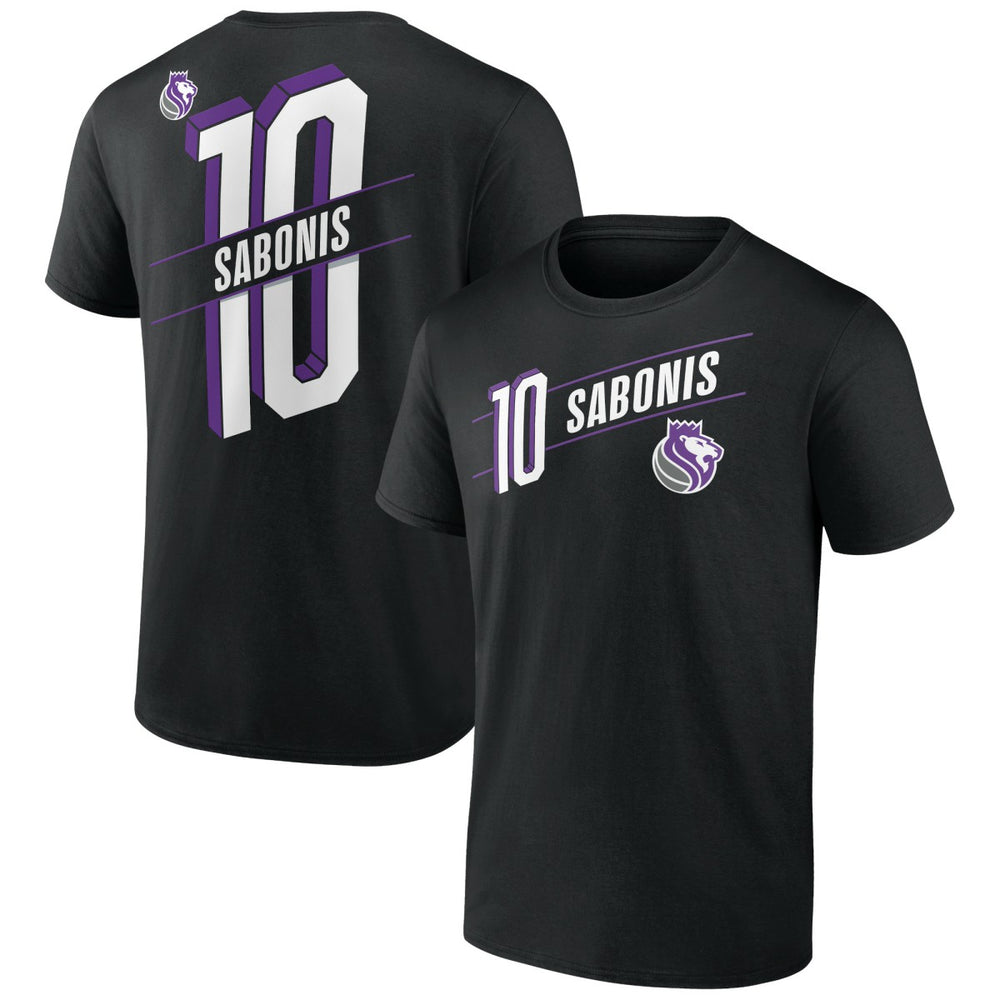 Domantas Sabonis Sacramento Kings Full-Court Press Name & Number T-Shirt
