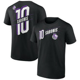 Domantas Sabonis Sacramento Kings Full-Court Press Name & Number T-Shirt