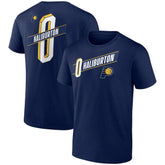 Tyrese Haliburton Indiana Pacers Full-Court Press Name & Number T-Shirt