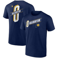 Tyrese Haliburton Indiana Pacers Full-Court Press Name & Number T-Shirt