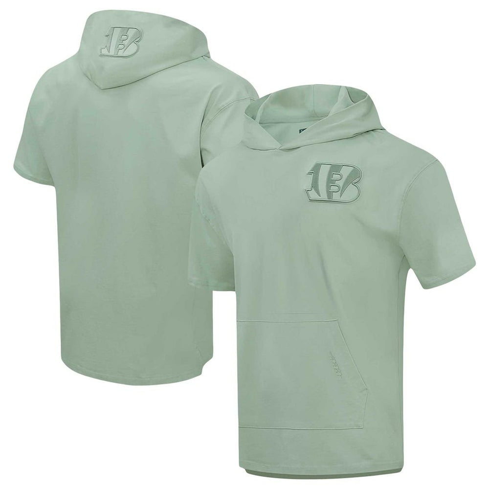 Pro Standard Neutrals Short Sleeve Pullover Hoodie - Cincinnati Bengals Hoodies