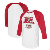 White/Red Philadelphia Phillies Tiny Turnip Women's Smores 3/4-Sleeve Raglan T-Shirt