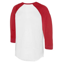 White/Red Boston Red Sox Tiny Turnip Unisex Sugar Skull 3/4-Sleeve Raglan T-Shirt