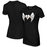 Black San Francisco Giants Tiny Turnip Women's Angel Wings T-Shirt