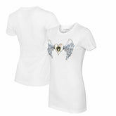 White Milwaukee Brewers Tiny Turnip Women's Angel Wings T-Shirt