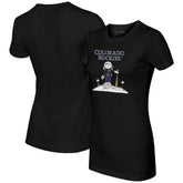 Black Colorado Rockies Tiny Turnip Women's Astronaut T-Shirt