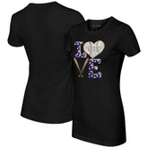 Black Colorado Rockies Tiny Turnip Women's Baseball Love T-Shirt