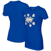 Royal Los Angeles Dodgers Tiny Turnip Women's Baseball Pow T-Shirt