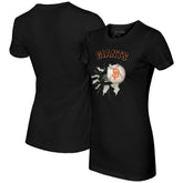 Black San Francisco Giants Tiny Turnip Women's Baseball Tear T-Shirt