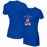 Royal Texas Rangers Tiny Turnip Women's Teddy Boy T-Shirt