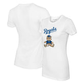 White Kansas City Royals Tiny Turnip Women's Teddy Boy T-Shirt