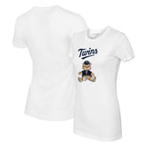 White Minnesota Twins Tiny Turnip Women's Teddy Boy T-Shirt