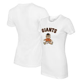 White San Francisco Giants Tiny Turnip Women's Teddy Boy T-Shirt