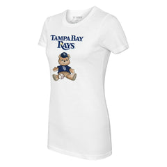 White Tampa Bay Rays Tiny Turnip Women's Teddy Boy T-Shirt