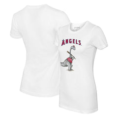 White Los Angeles Angels Tiny Turnip Women's Bronto T-Shirt