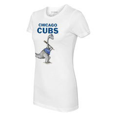 White Chicago Cubs Tiny Turnip Women's Bronto T-Shirt
