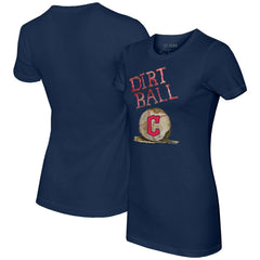 Navy Cleveland Guardians Tiny Turnip Women's Dirt Ball T-Shirt