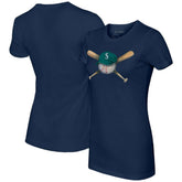 Navy Seattle Mariners Tiny Turnip Women's Hat Crossbats T-Shirt