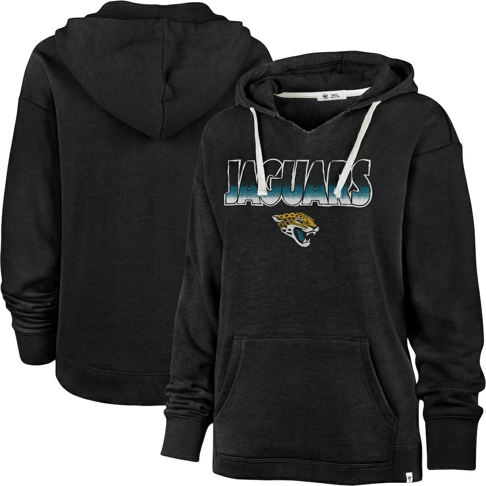 '47 Women's Color Rise Kennedy Pullover Hoodie - Jacksonville Jaguars Hoodies
