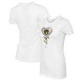 White Milwaukee Brewers Tiny Turnip Women's Heart Lolly T-Shirt