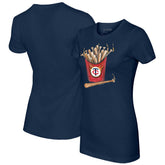Navy Minnesota Twins Tiny Turnip Women's Hot Bats T-Shirt