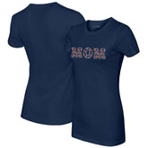 Navy Detroit Tigers Tiny Turnip Women's Logo Mom T-Shirt