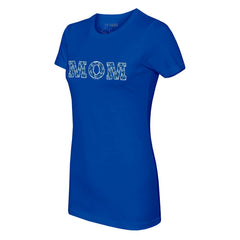 Royal Kansas City Royals Tiny Turnip Women's Logo Mom T-Shirt