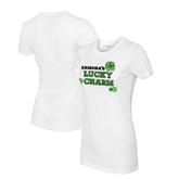 White Arizona Diamondbacks Tiny Turnip Women's Lucky Charm T-Shirt