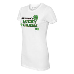 White Arizona Diamondbacks Tiny Turnip Women's Lucky Charm T-Shirt