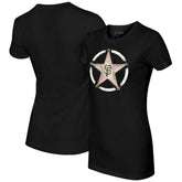 Black San Francisco Giants Tiny Turnip Women's Military Star T-Shirt