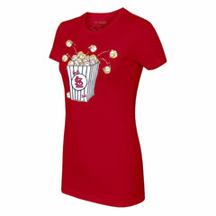 Red St. Louis Cardinals Tiny Turnip Women's Popcorn T-Shirt