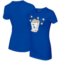 Royal Los Angeles Dodgers Tiny Turnip Women's Popcorn T-Shirt