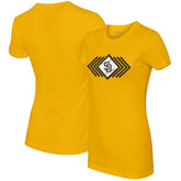 Gold San Diego Padres Tiny Turnip Women's Prism Arrows T-Shirt