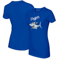 Royal Los Angeles Dodgers Tiny Turnip Women's Shark T-Shirt
