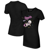 Black Kansas City Royals Tiny Turnip Women's Space Unicorn T-Shirt