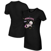 Black Minnesota Twins Tiny Turnip Women's Space Unicorn T-Shirt