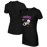 Black San Diego Padres Tiny Turnip Women's Space Unicorn T-Shirt
