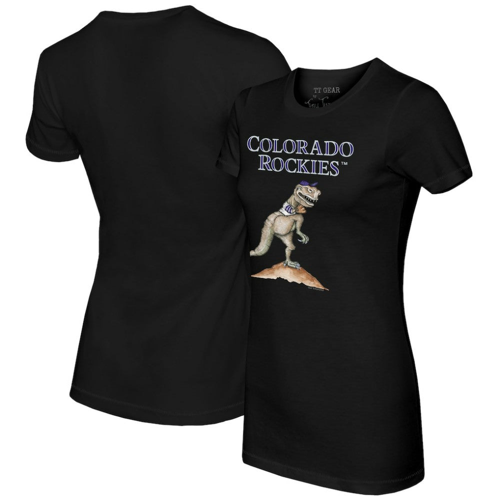 Black Colorado Rockies Tiny Turnip Women's TT Rex T-Shirt