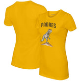 Gold San Diego Padres Tiny Turnip Women's TT Rex T-Shirt