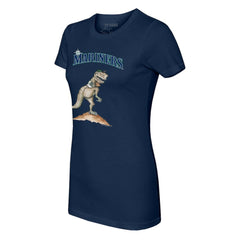 Navy Seattle Mariners Tiny Turnip Women's TT Rex T-Shirt