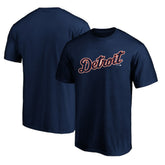Navy Detroit Tigers Official Team Wordmark T-Shirt