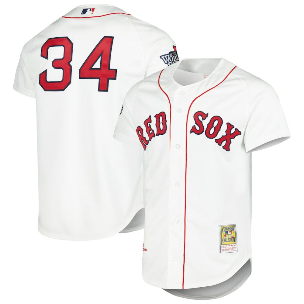 White David Ortiz Boston Red Sox Mitchell & Ness Cooperstown Collection Authentic Jersey