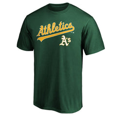 Green Athletics Team Lock Up Wordmark T-Shirt